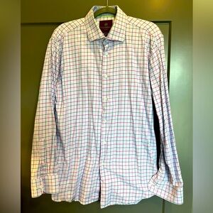Tattersall London Multicolor Checkered Dress Shirt